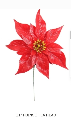 X2811R 11" RED POINSETIA